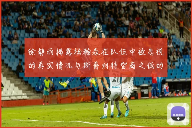 徐静雨揭露杨瀚森在队伍中被忽视的真实情况与斯普利特智商之低的尴尬真相
